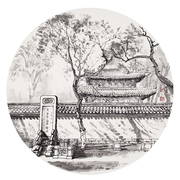 映日荷花别样红-读晓霖书画有感